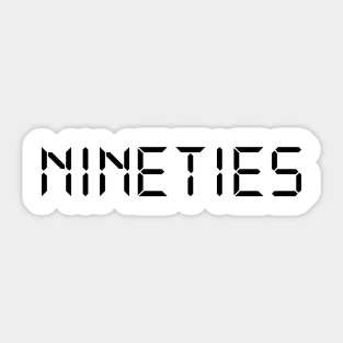 Nineties Sticker